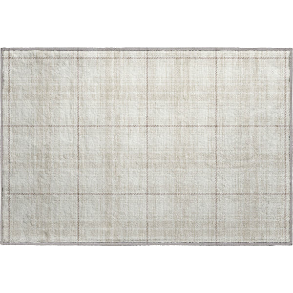 Budapest Machine Washable Transitional Ivory Rug 1'8" x 2'6"
