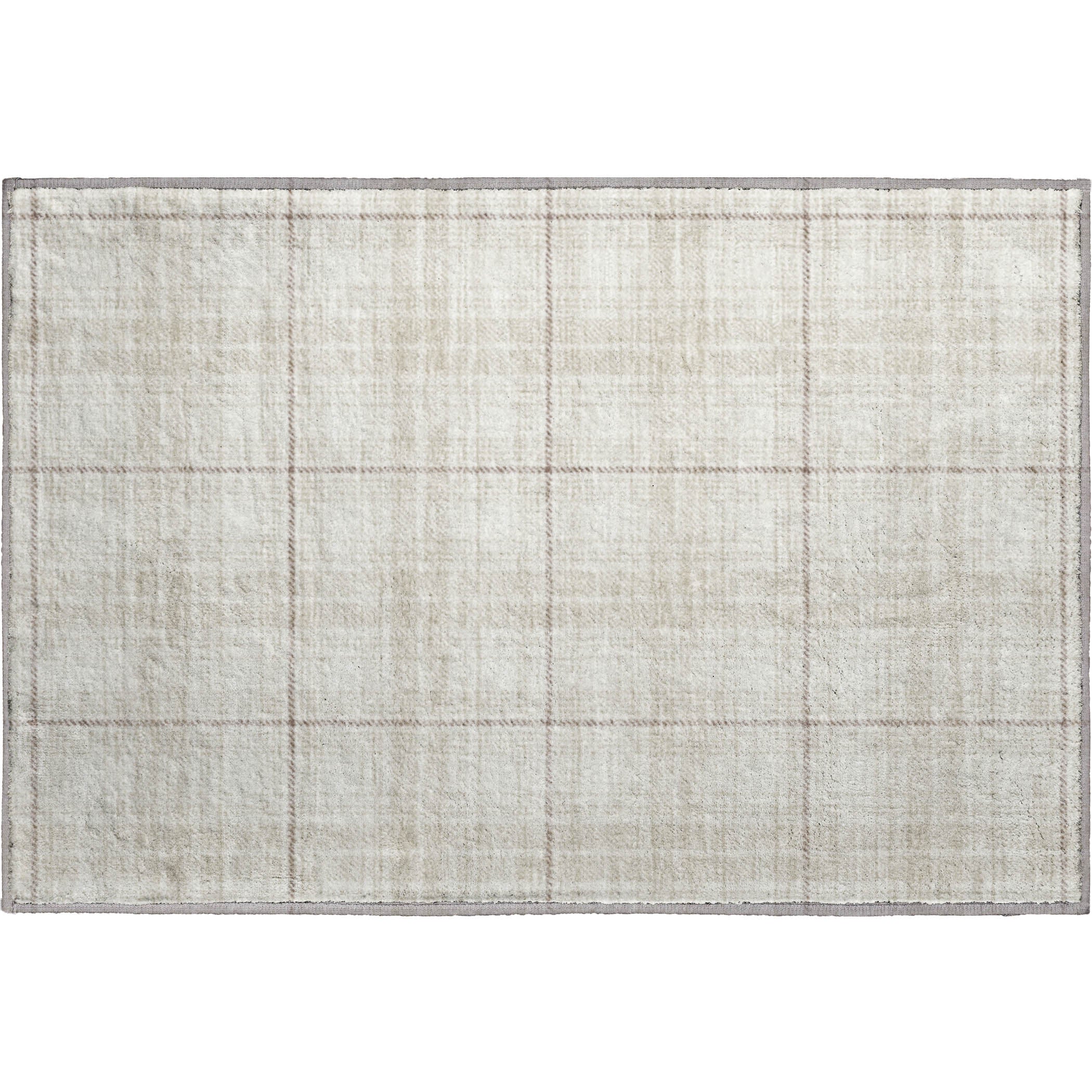 Budapest Machine Washable Transitional Ivory Rug 1'8" x 2'6" #shape_Rectangle