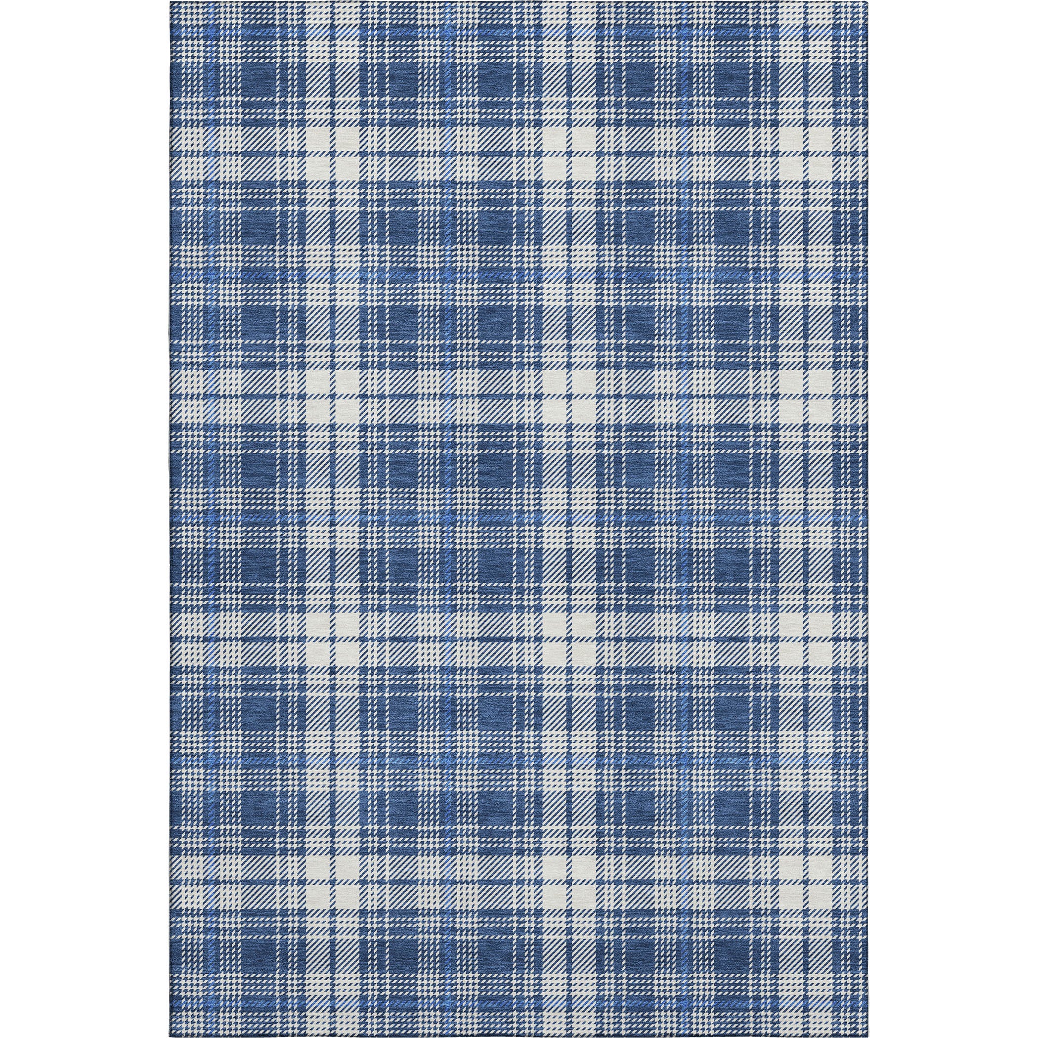 Budapest Machine Washable Transitional Navy Blue Rug 2'6" x 3'10" #shape_Rectangle