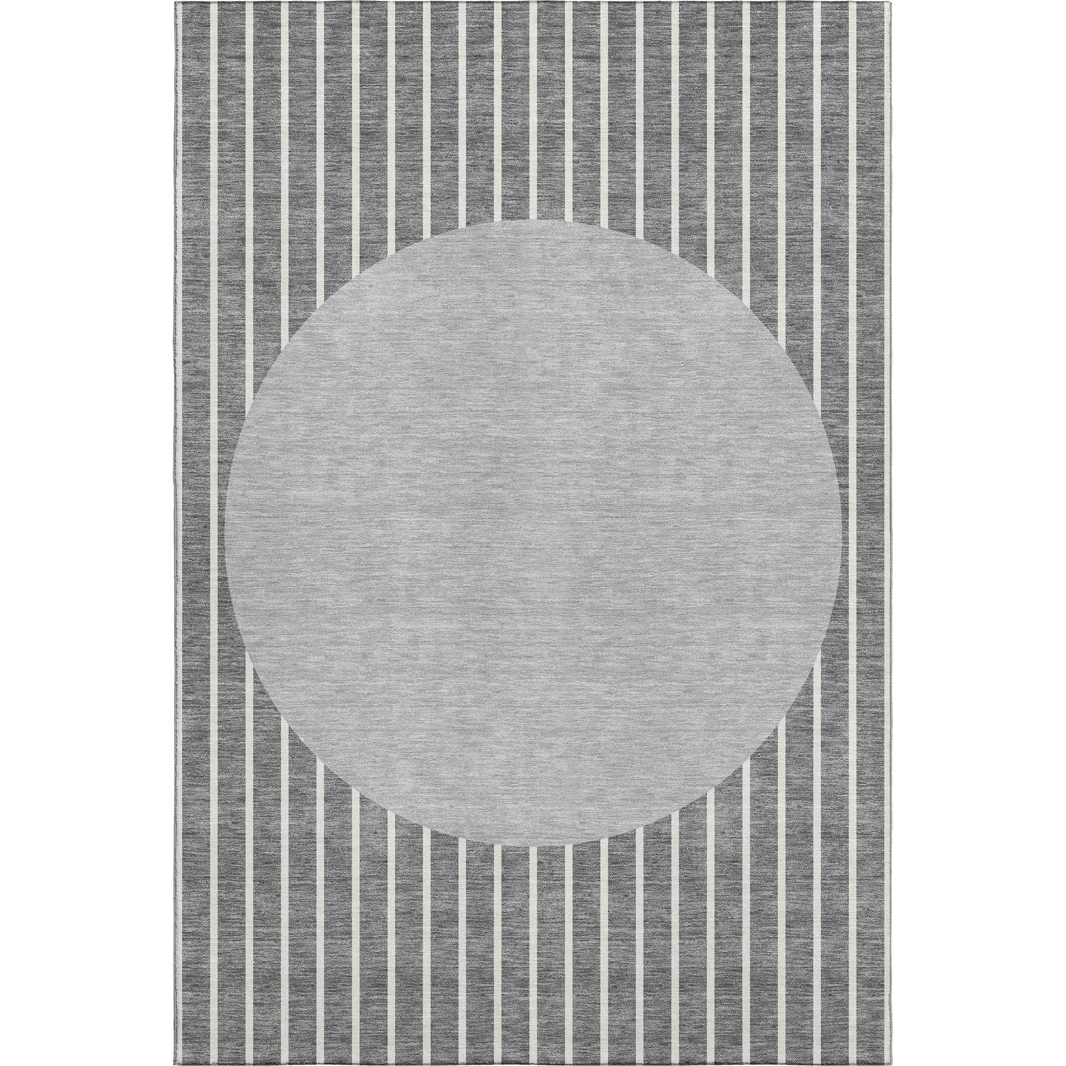 Sintra Machine Washable Transitional Gray Rug 2'6" x 3'10" #shape_Rectangle