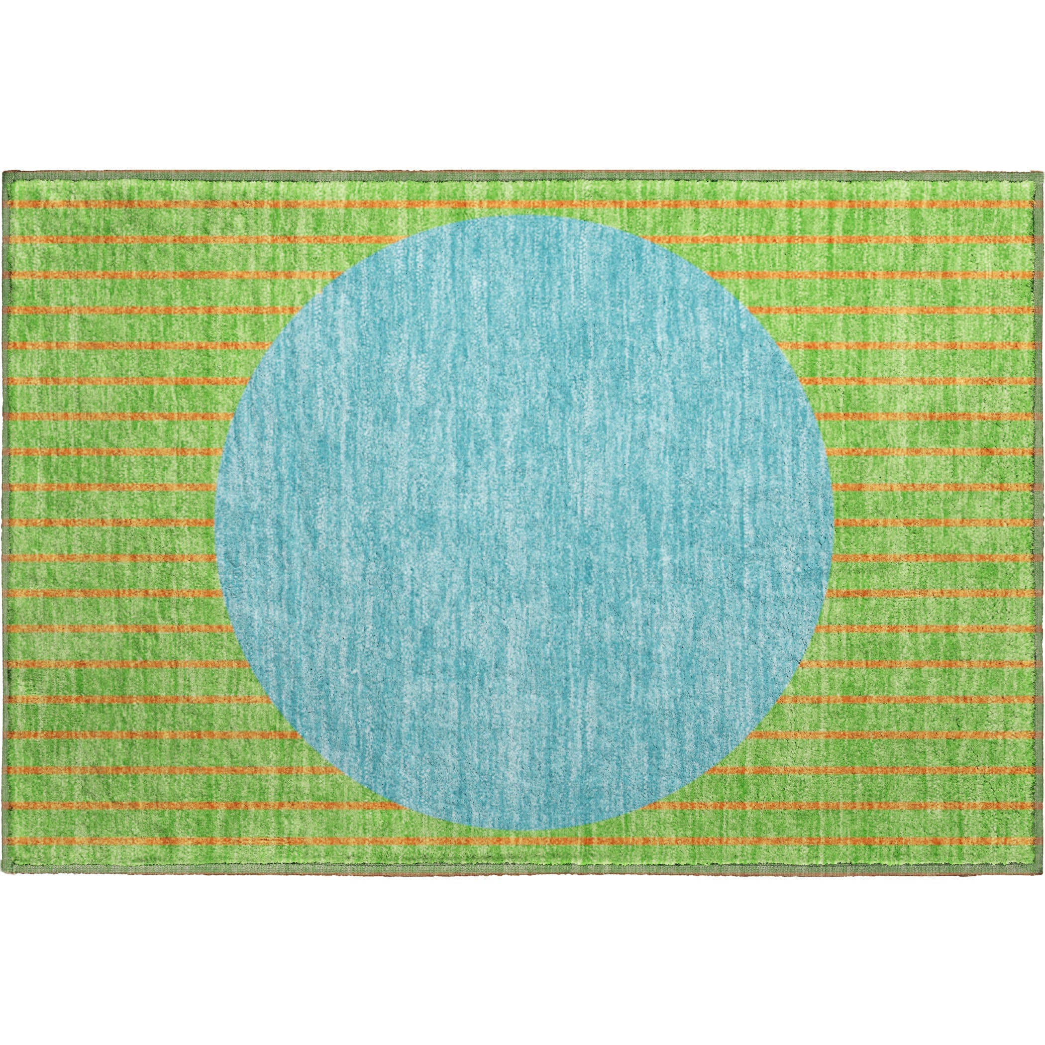 Sintra Machine Washable Transitional Lime Green Rug 1'8" x 2'6" #shape_Rectangle
