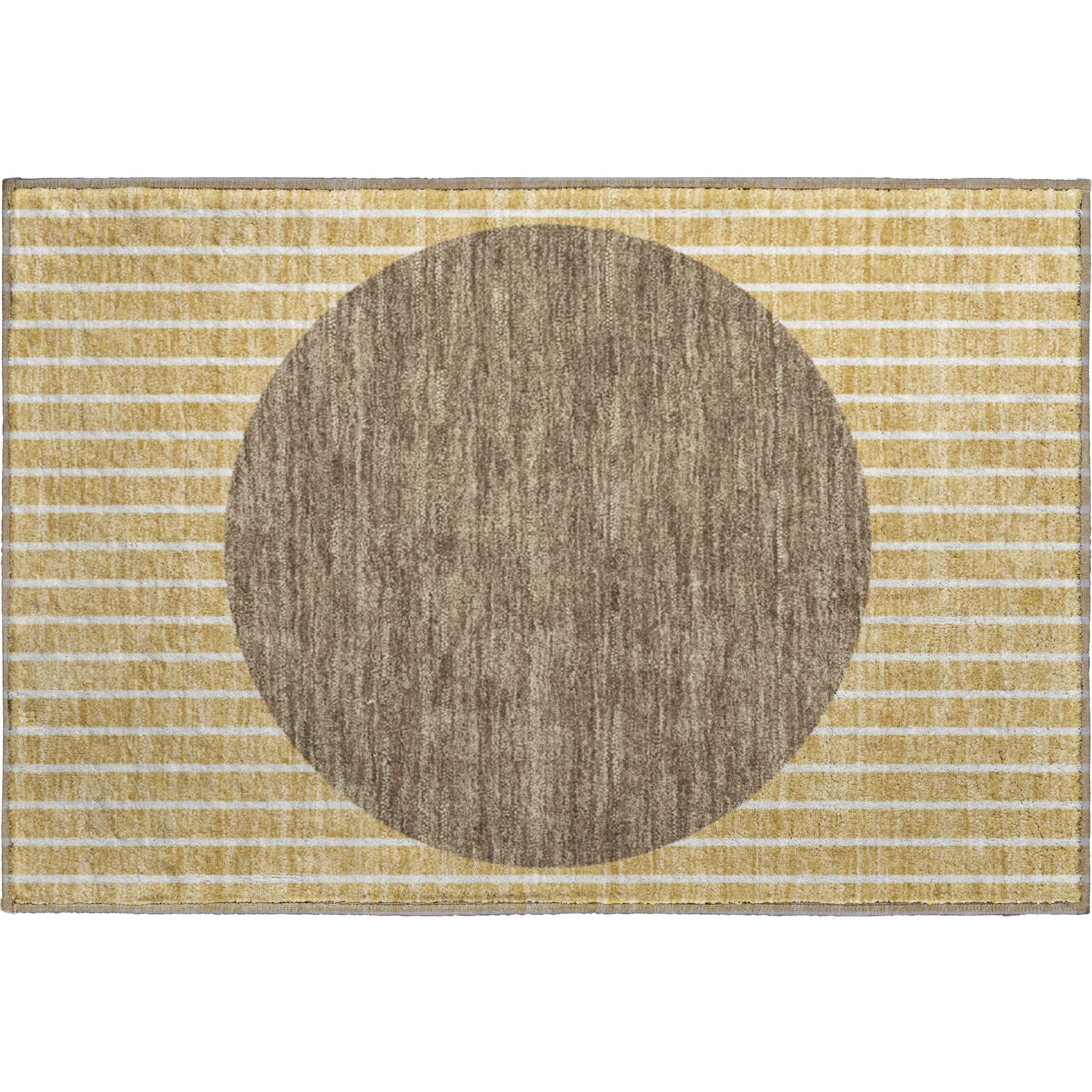 Sintra Machine Washable Transitional Wheat Gold Rug 1'8" x 2'6" #shape_Rectangle