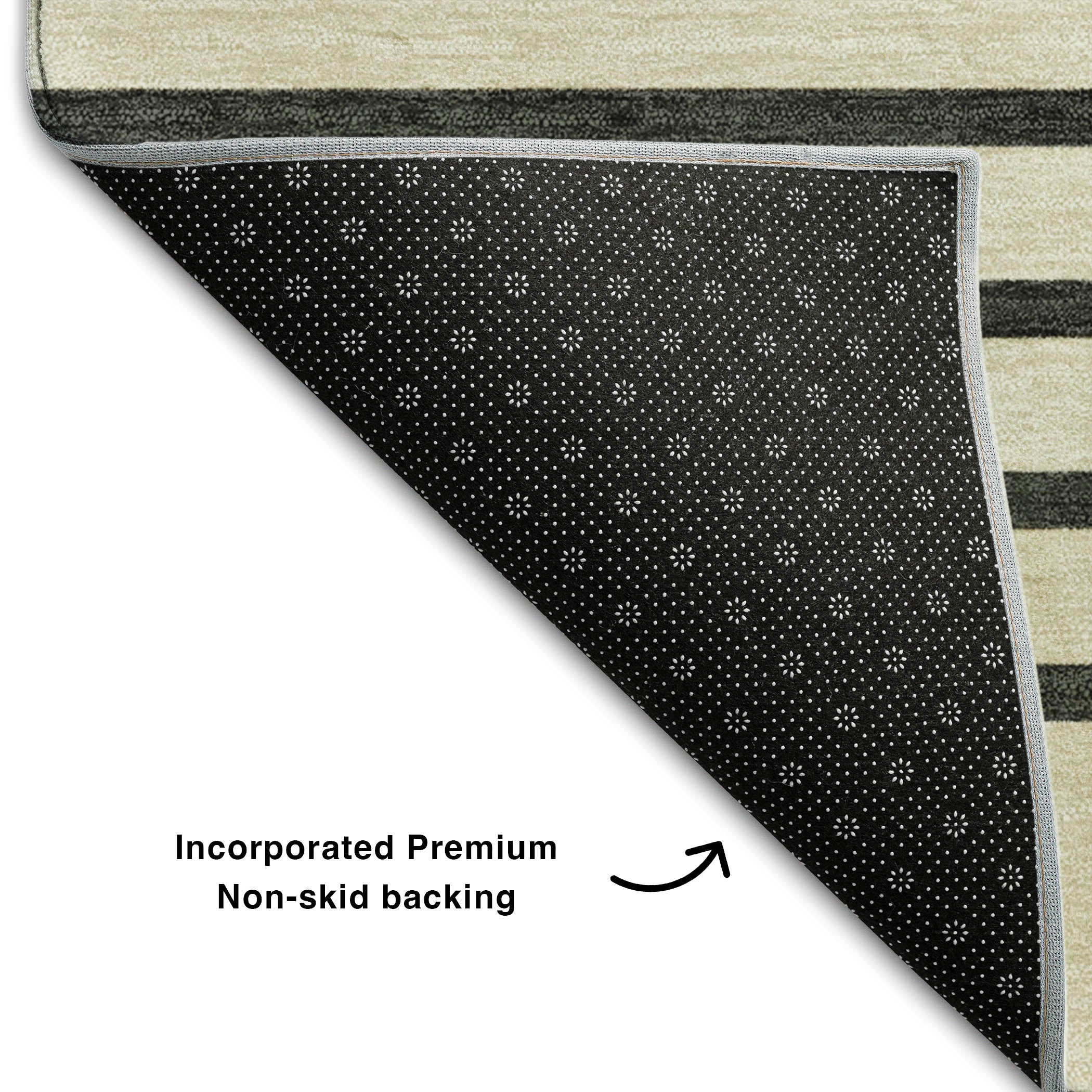 Baku Machine Washable Transitional Gold Rug 1'8" x 2'6" #shape_Rectangle