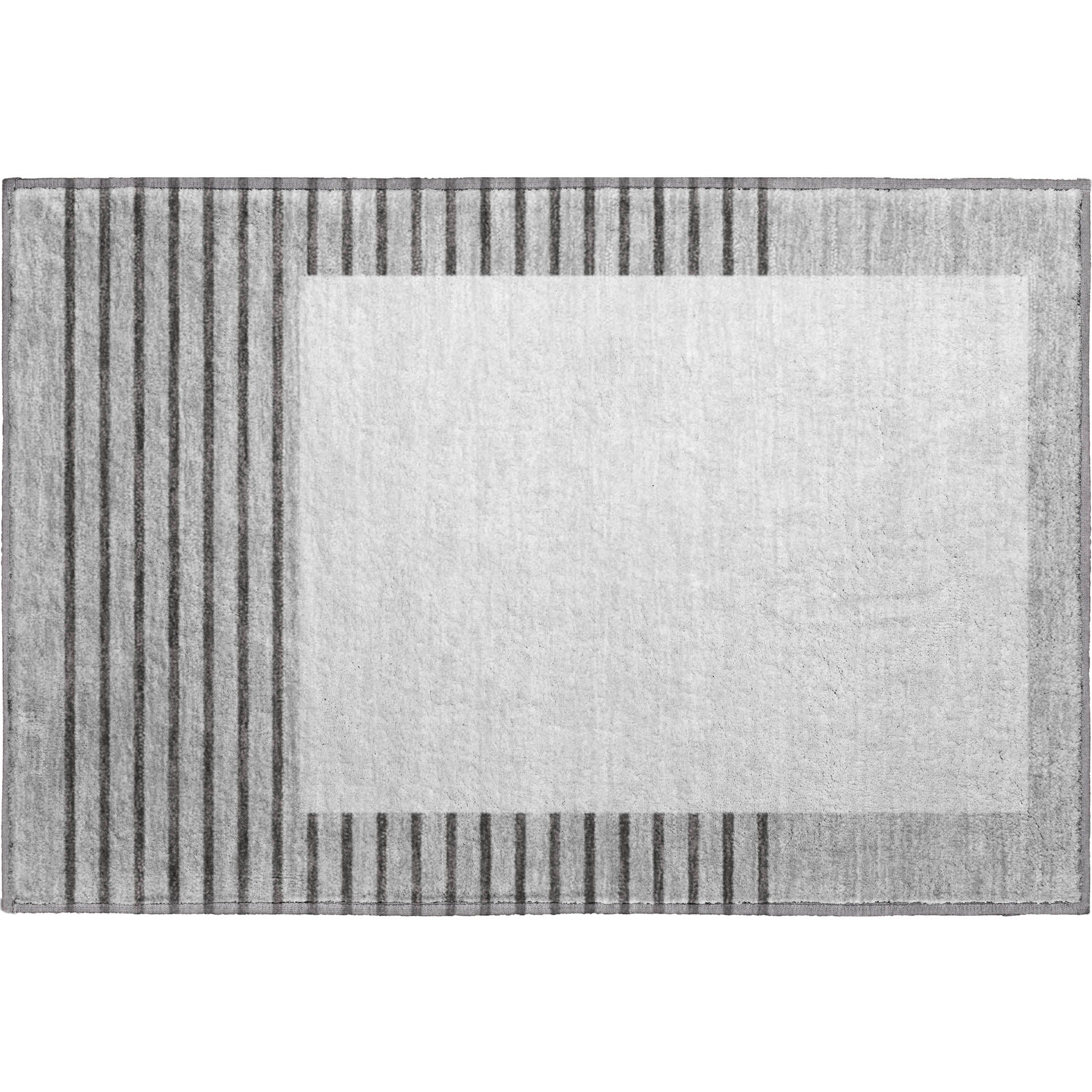 Baku Machine Washable Transitional Gray Rug 1'8" x 2'6" #shape_Rectangle