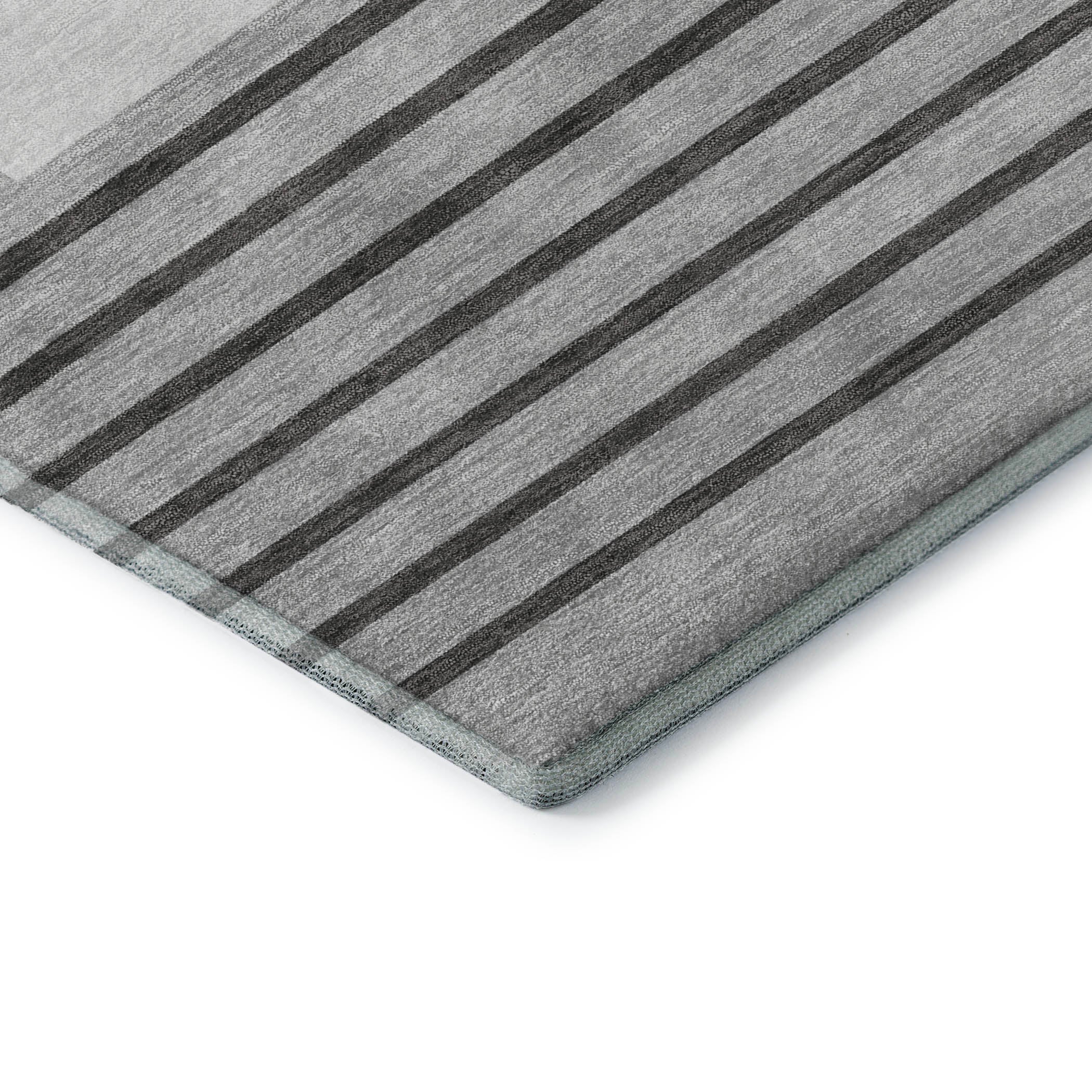 Baku Machine Washable Transitional Gray Rug 1'8" x 2'6" #shape_Rectangle