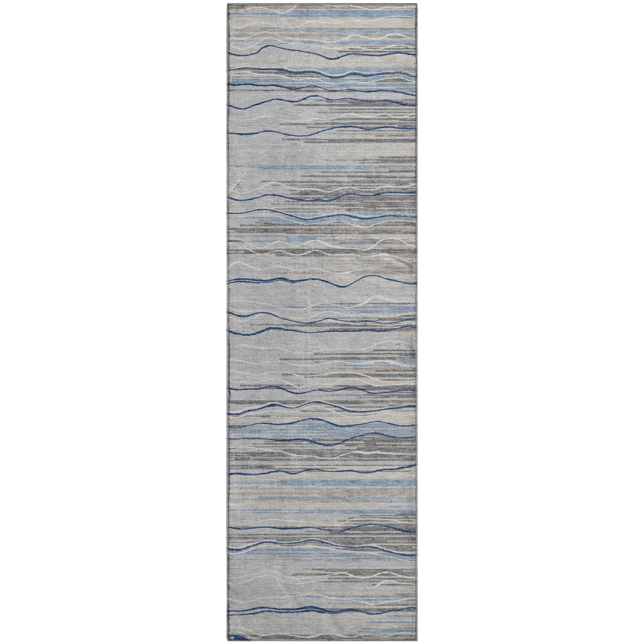 Jaipur Machine Washable Transitional Gray Rug 2'3" x 7'6" #shape_Runner