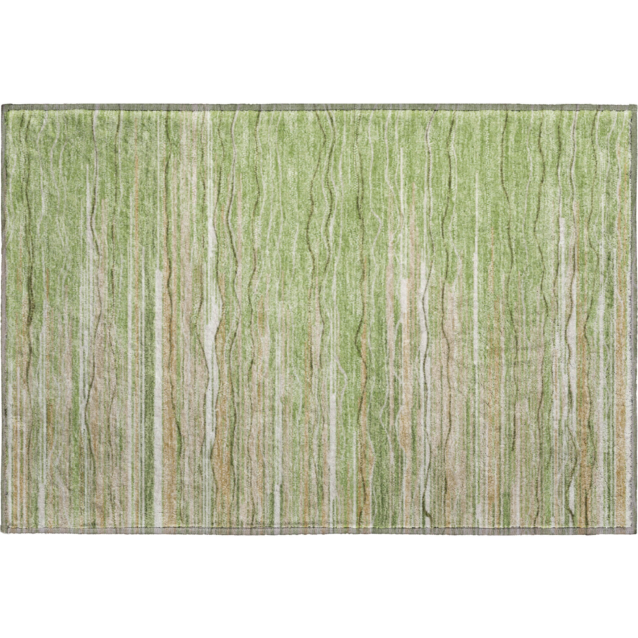 Jaipur Machine Washable Transitional Green Rug 1'8" x 2'6" #shape_Rectangle