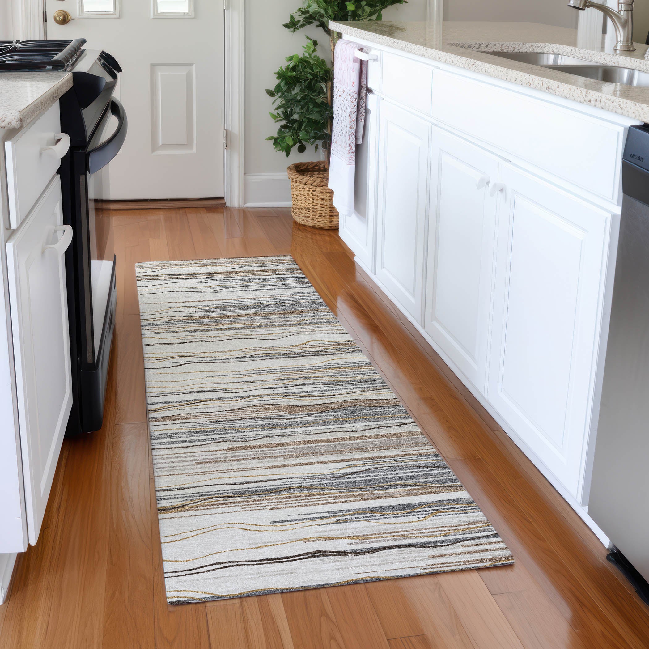 Jaipur Machine Washable Transitional Ivory Rug 2'3" x 7'6" #shape_Runner