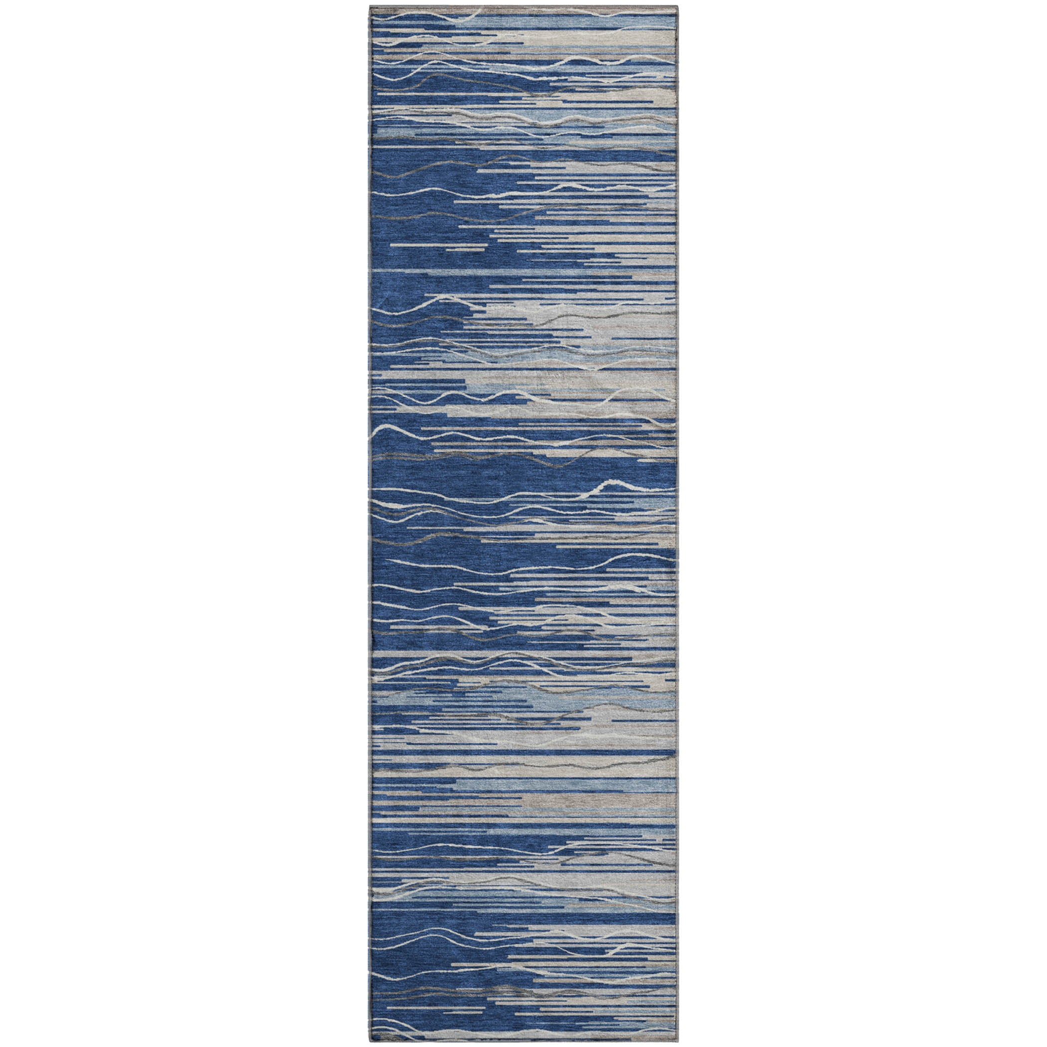 Jaipur Machine Washable Transitional Navy Blue Rug 2'3" x 7'6" #shape_Runner