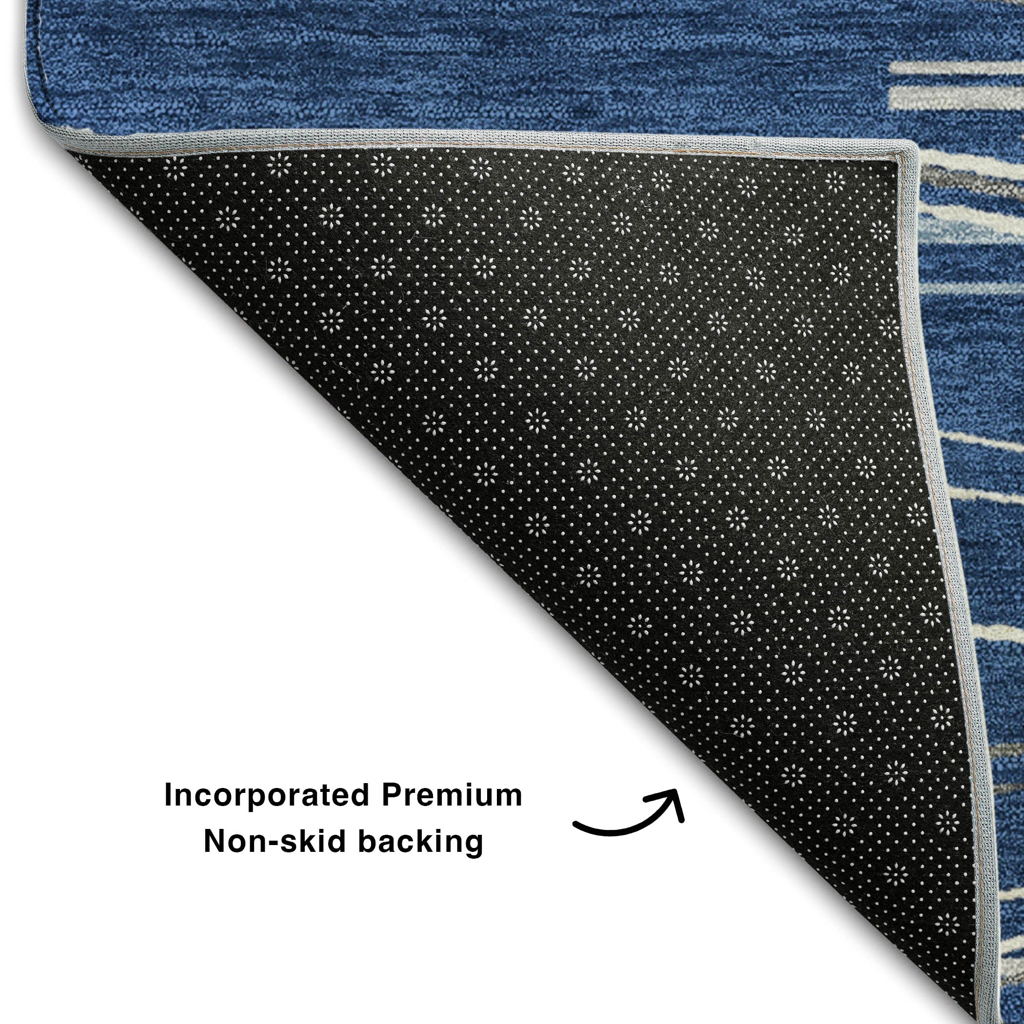 Jaipur Machine Washable Transitional Navy Blue Rug 1'8" x 2'6" #shape_Rectangle