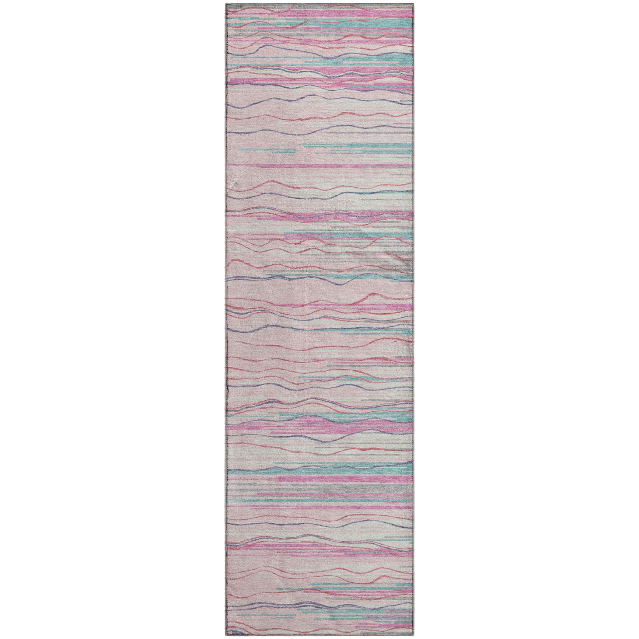 Jaipur Machine Washable Transitional Pink Rug 2'3" x 7'6" #shape_Runner