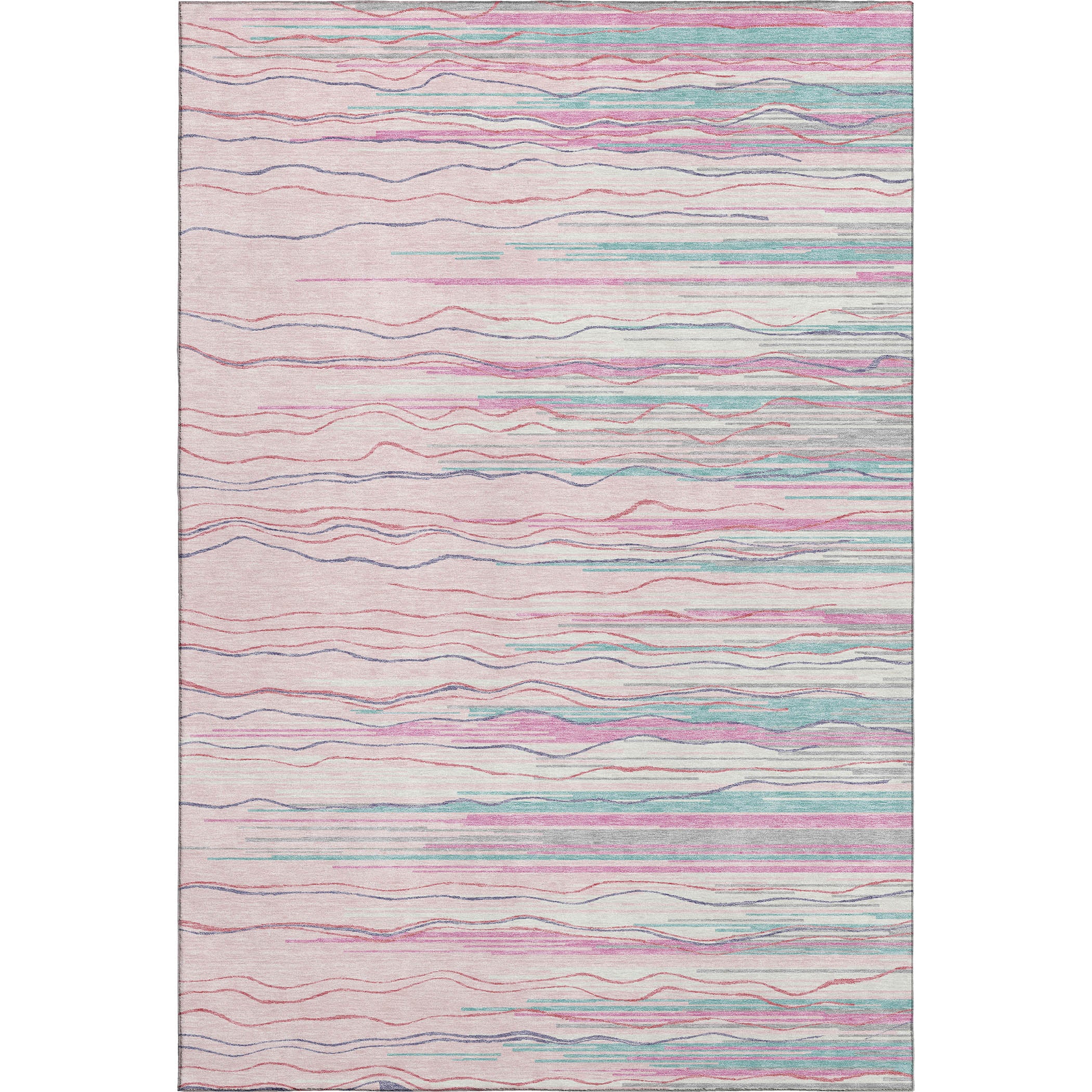 Jaipur Machine Washable Transitional Pink Rug 2'6" x 3'10" #shape_Rectangle