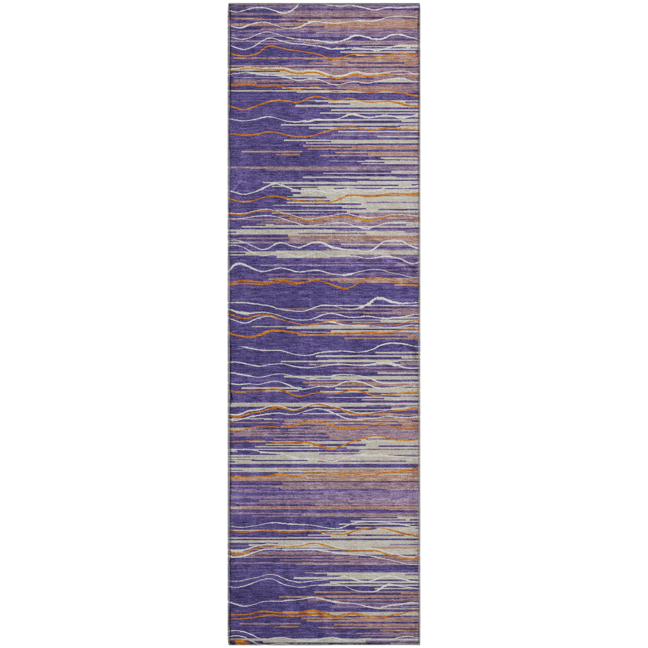 Jaipur Machine Washable Transitional Purple Rug 2'3" x 7'6" #shape_Runner
