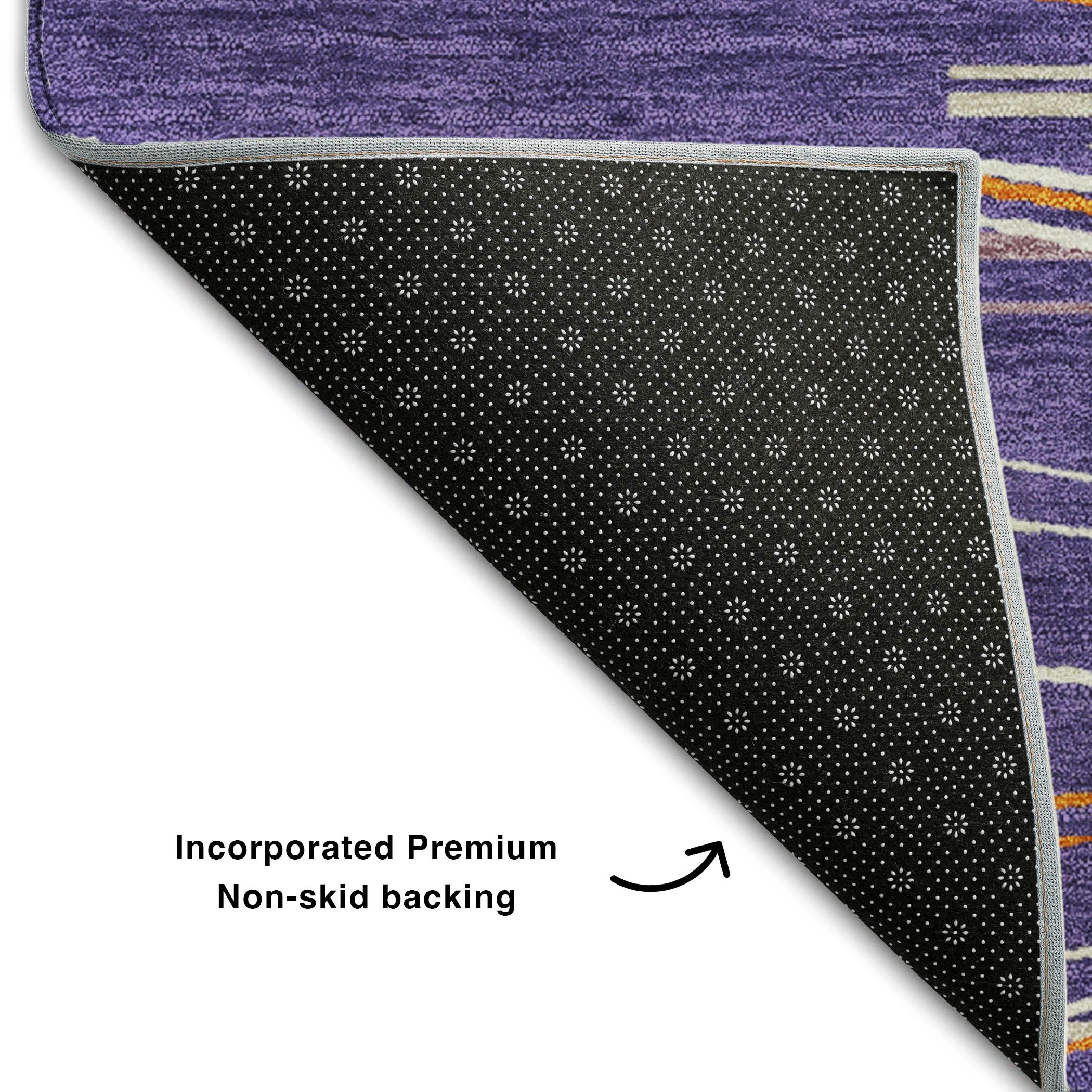 Jaipur Machine Washable Transitional Purple Rug 1'8" x 2'6" #shape_Rectangle