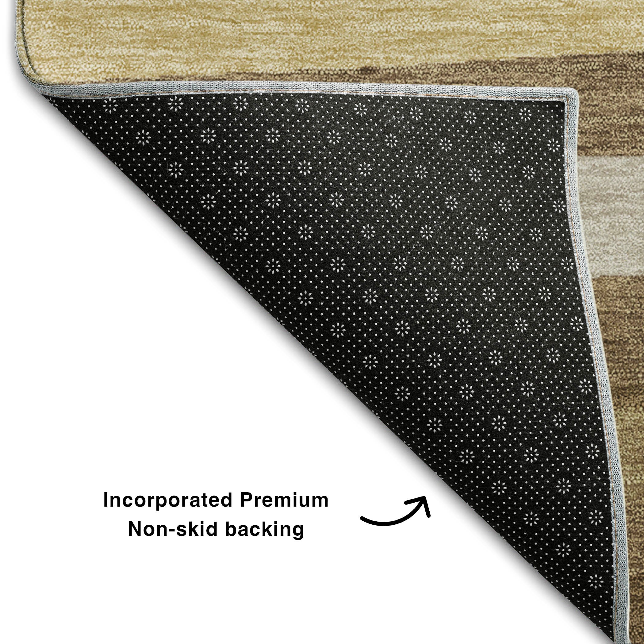 Tallinn Machine Washable Transitional Brown Rug 1'8" x 2'6" #shape_Rectangle