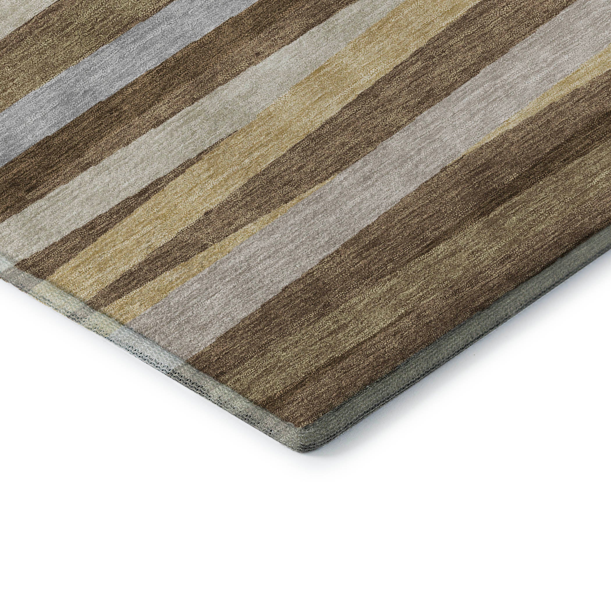 Tallinn Machine Washable Transitional Brown Rug 1'8" x 2'6" #shape_Rectangle