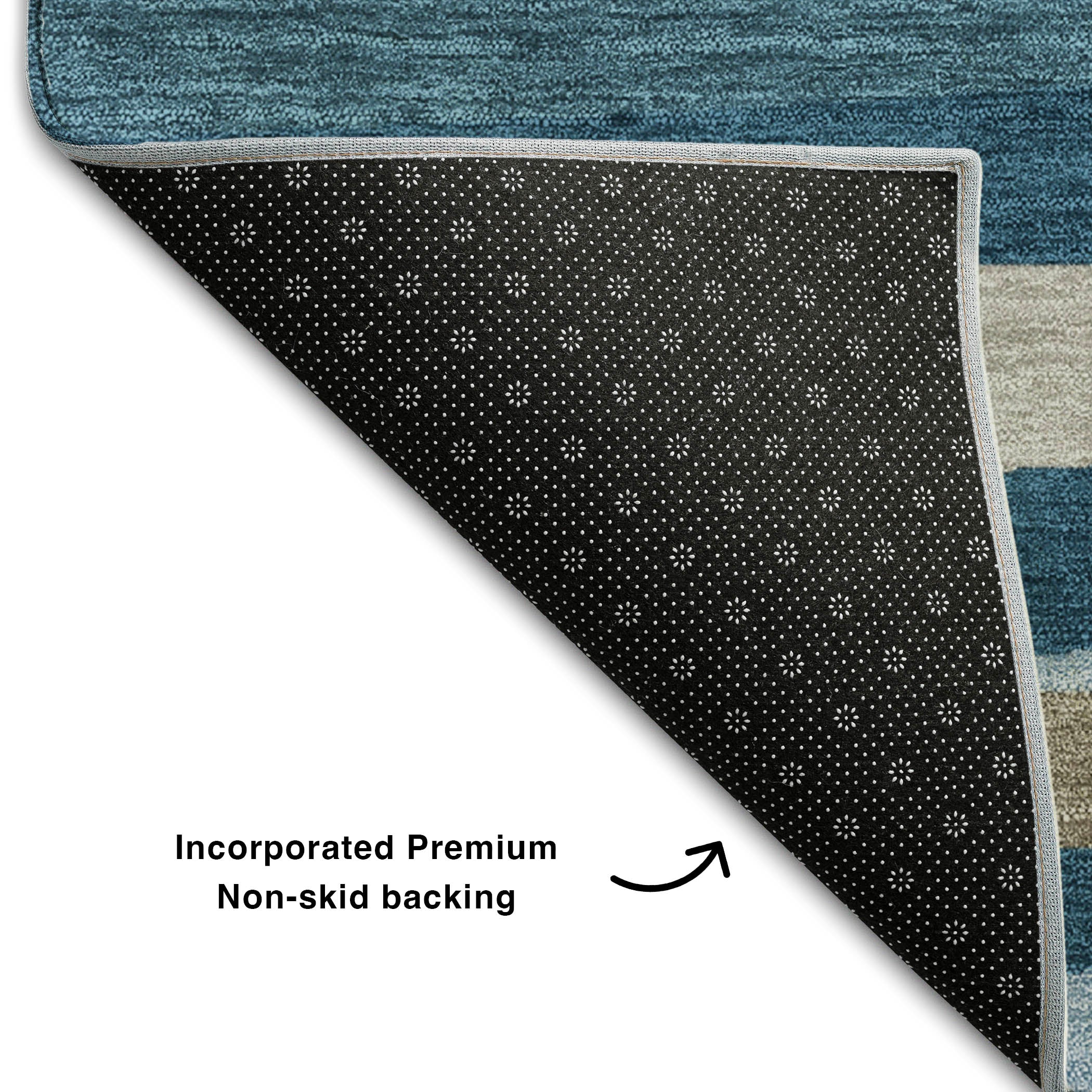 Tallinn Machine Washable Transitional Denim Blue Rug 1'8" x 2'6" #shape_Rectangle