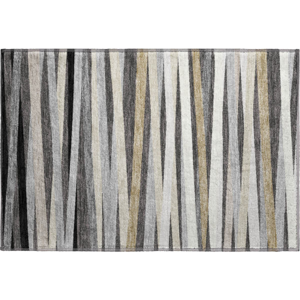 Tallinn Machine Washable Transitional Gray Rug 1'8" x 2'6"