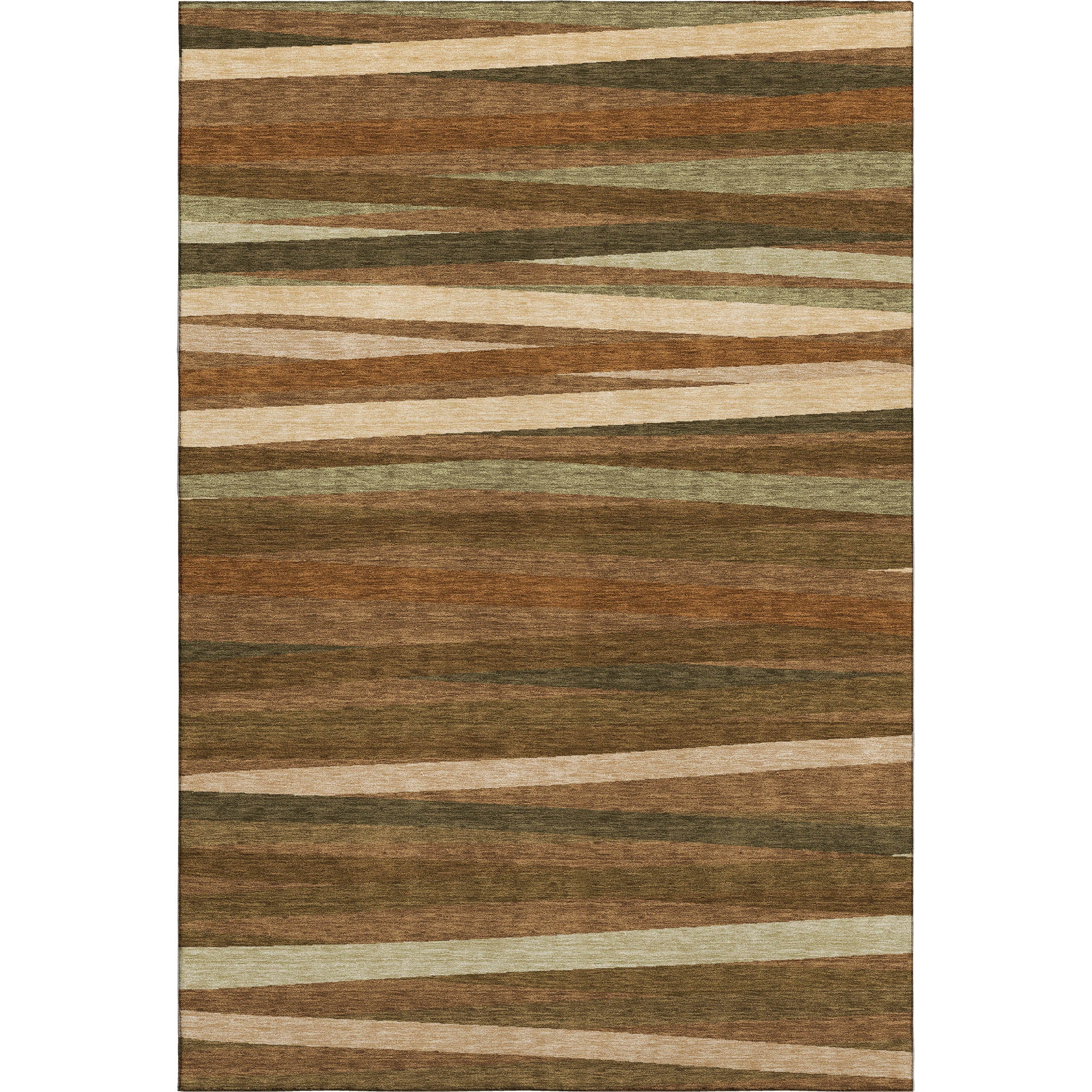 Tallinn Machine Washable Transitional Paprika Orange Rug 2'6" x 3'10" #shape_Rectangle