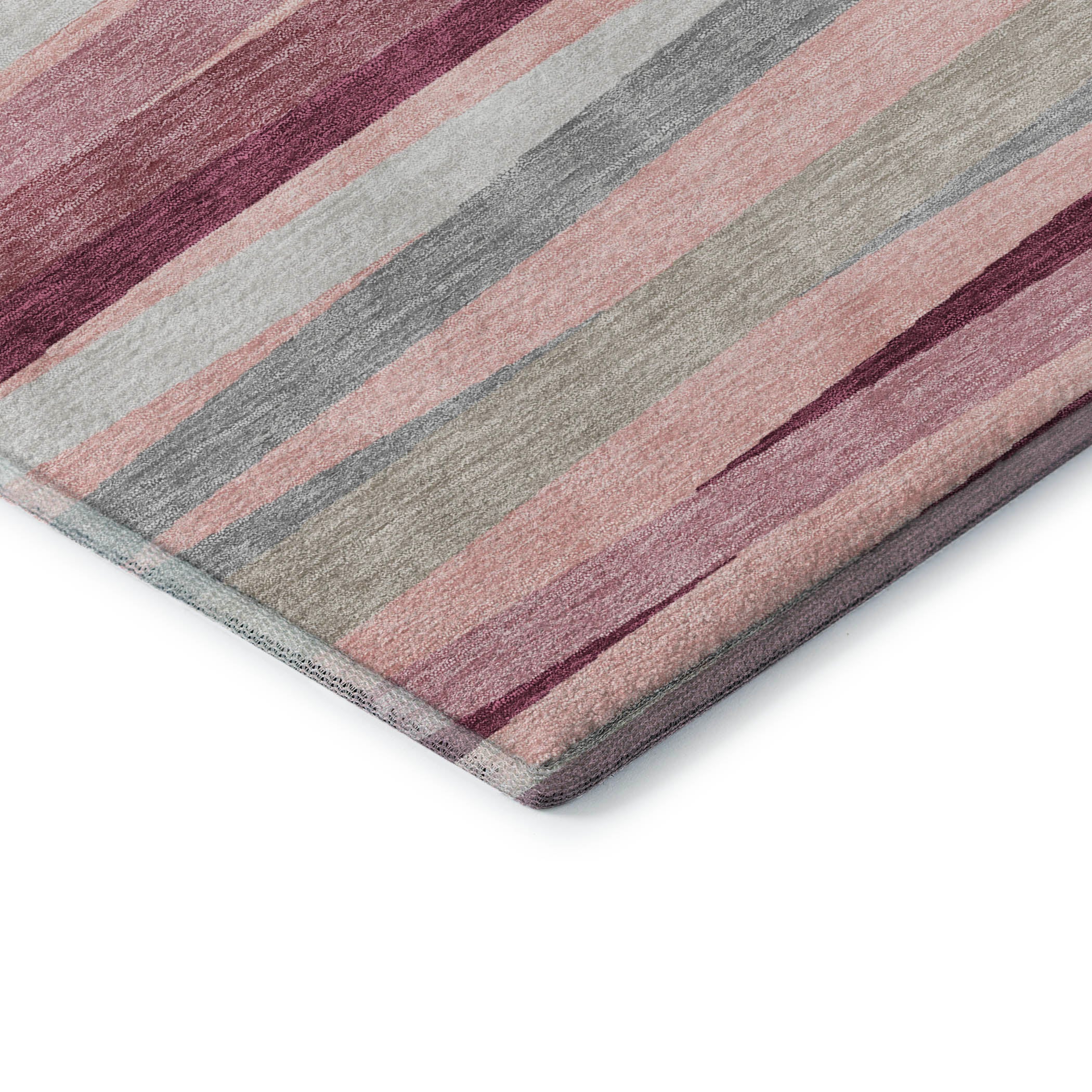 Tallinn Machine Washable Transitional Pink Rug 1'8" x 2'6" #shape_Rectangle