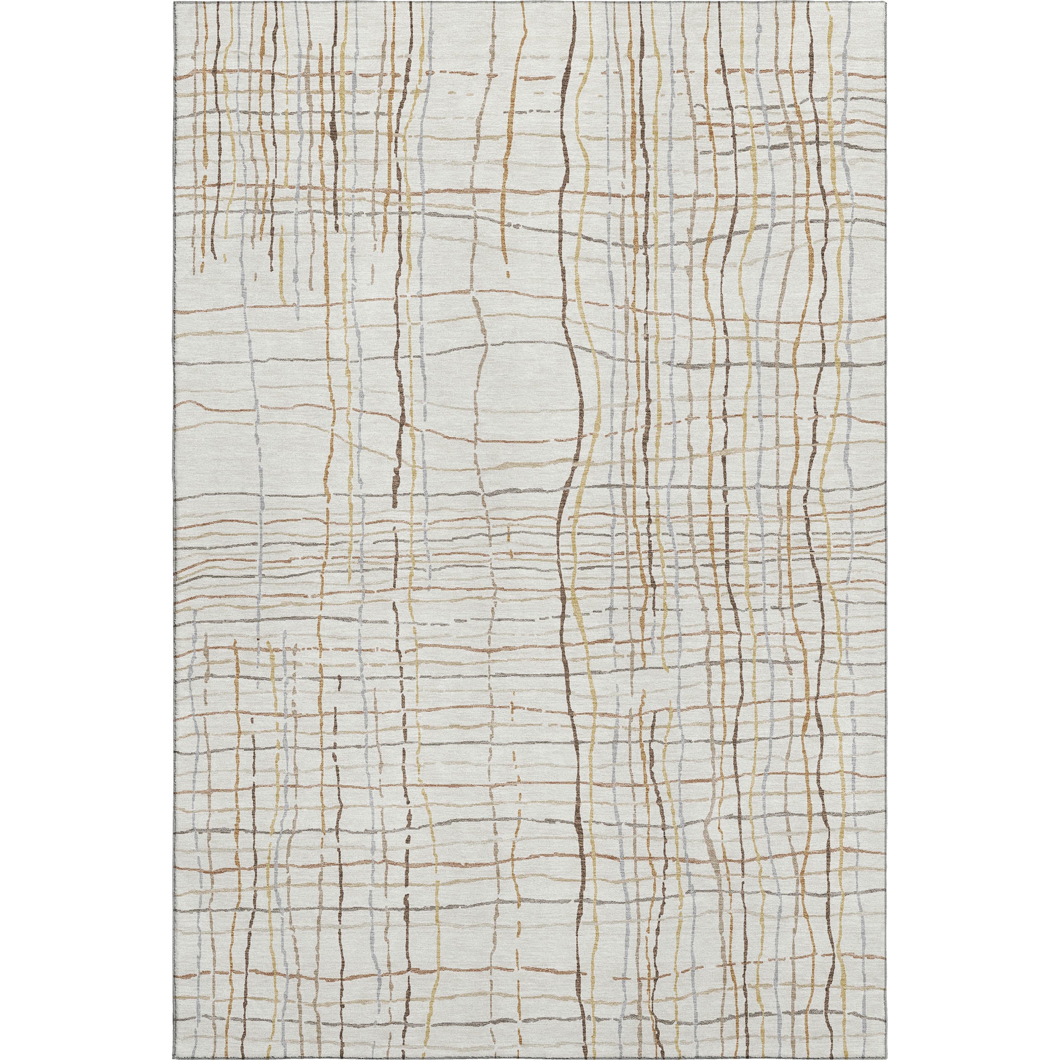 Baku Machine Washable Transitional Ivory Rug 2'6" x 3'10" #shape_Rectangle
