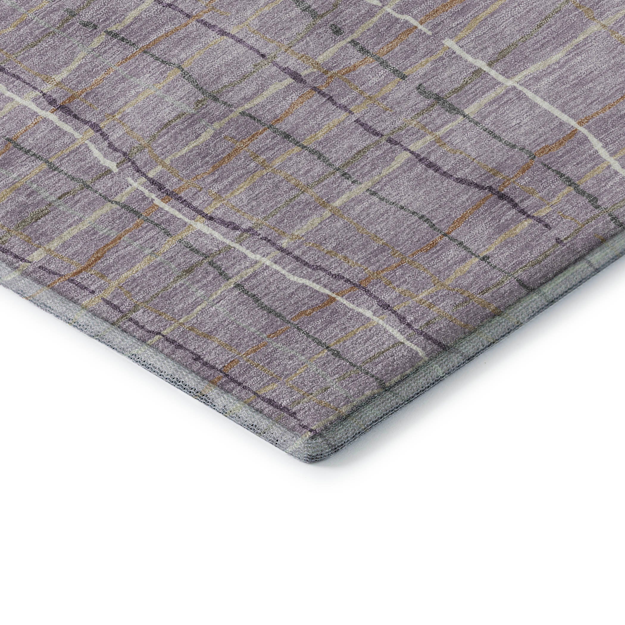 Baku Machine Washable Transitional Lavender Purple Rug 1'8" x 2'6" #shape_Rectangle