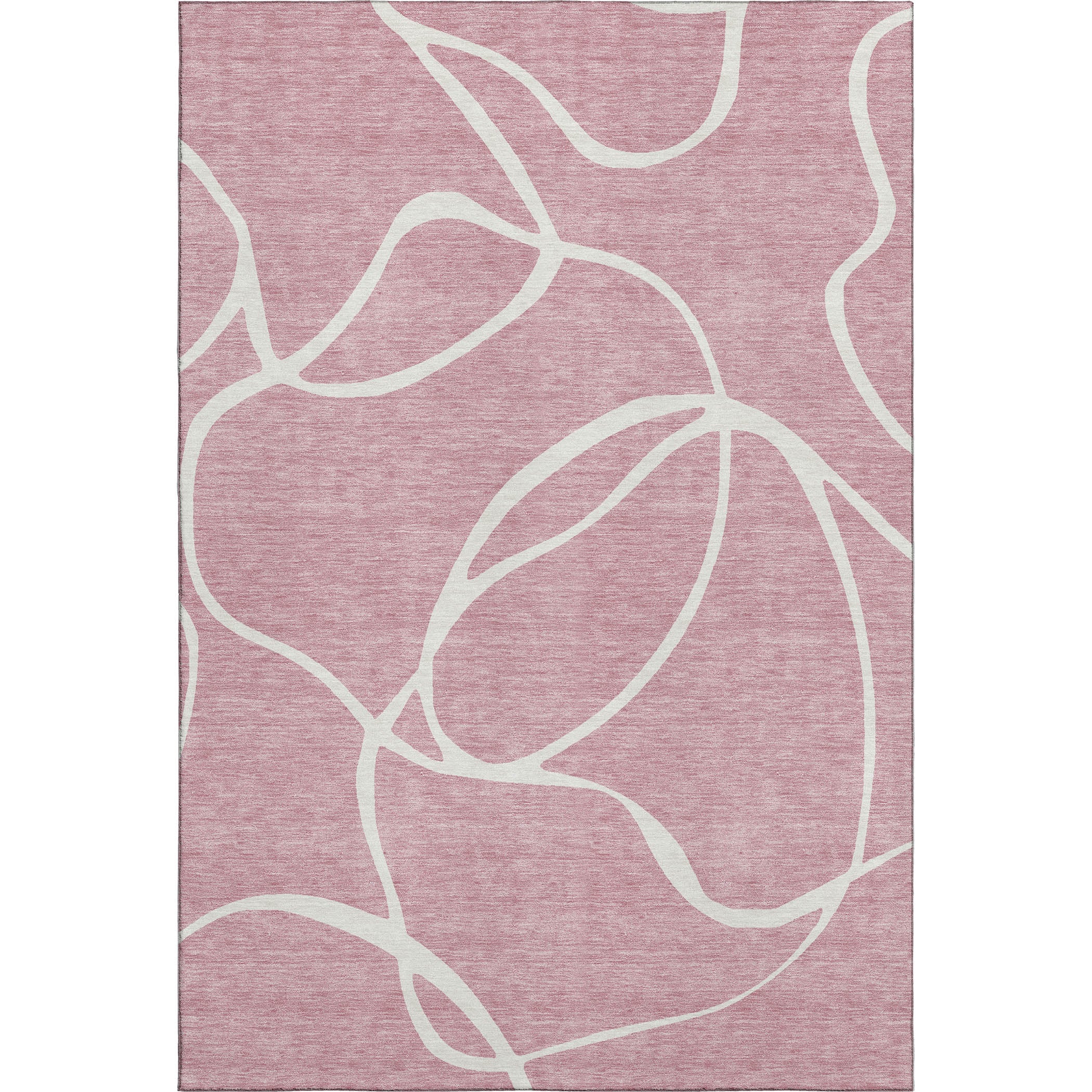 Dubrovnik Machine Washable Transitional Pink Rug 2'6" x 3'10" #shape_Rectangle