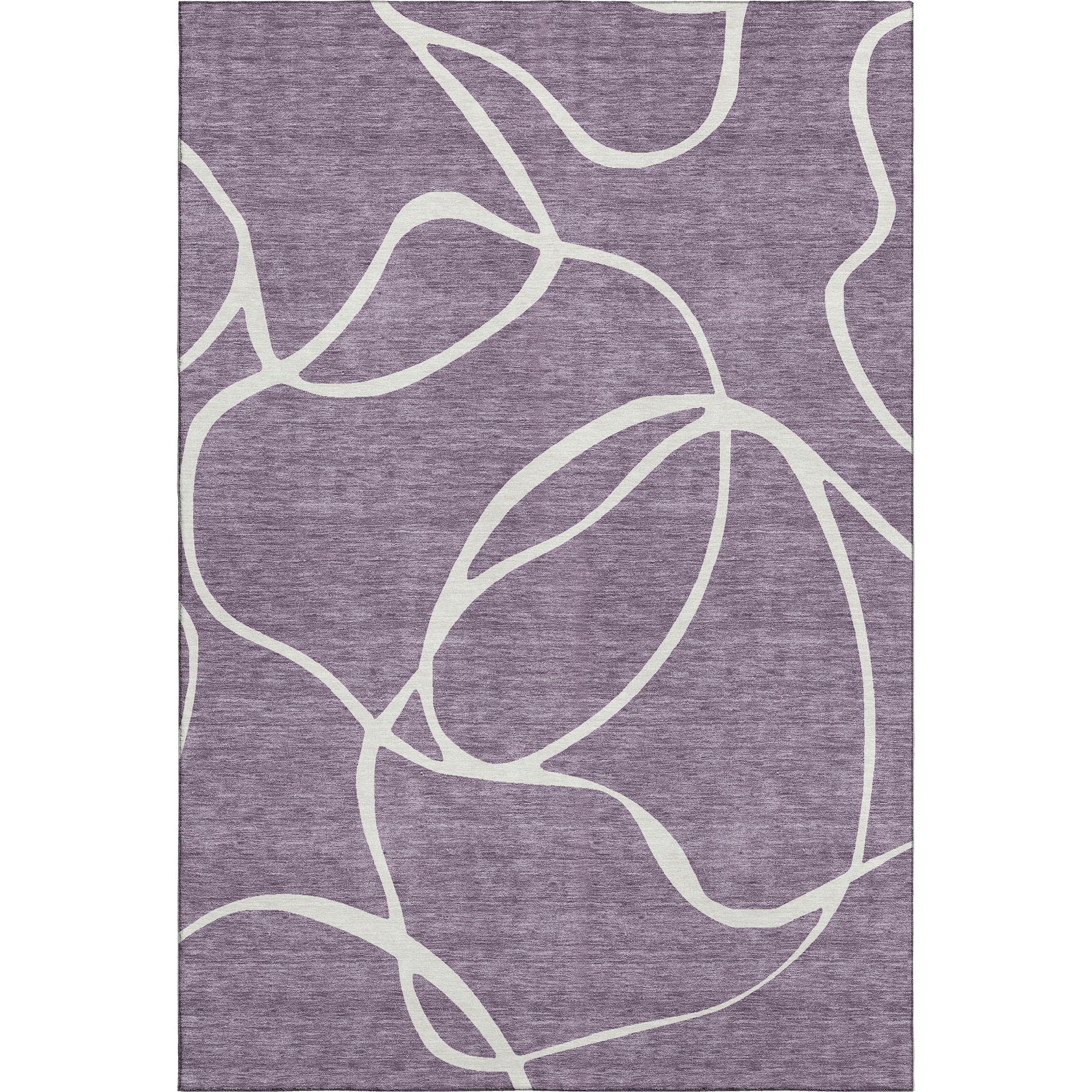 Dubrovnik Machine Washable Transitional Purple Rug 2'6" x 3'10" #shape_Rectangle