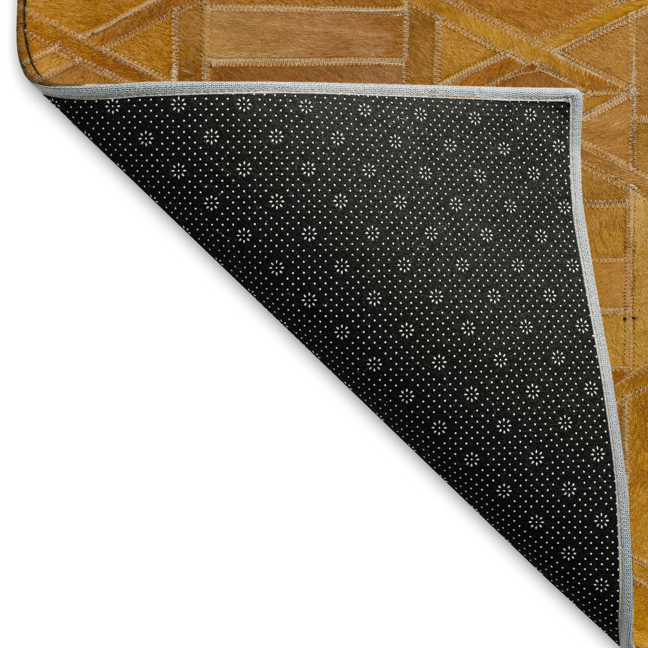 Siena Machine Washable Cowhide Brown Browns Rug 1'8" x 2'6" #shape_Rectangle