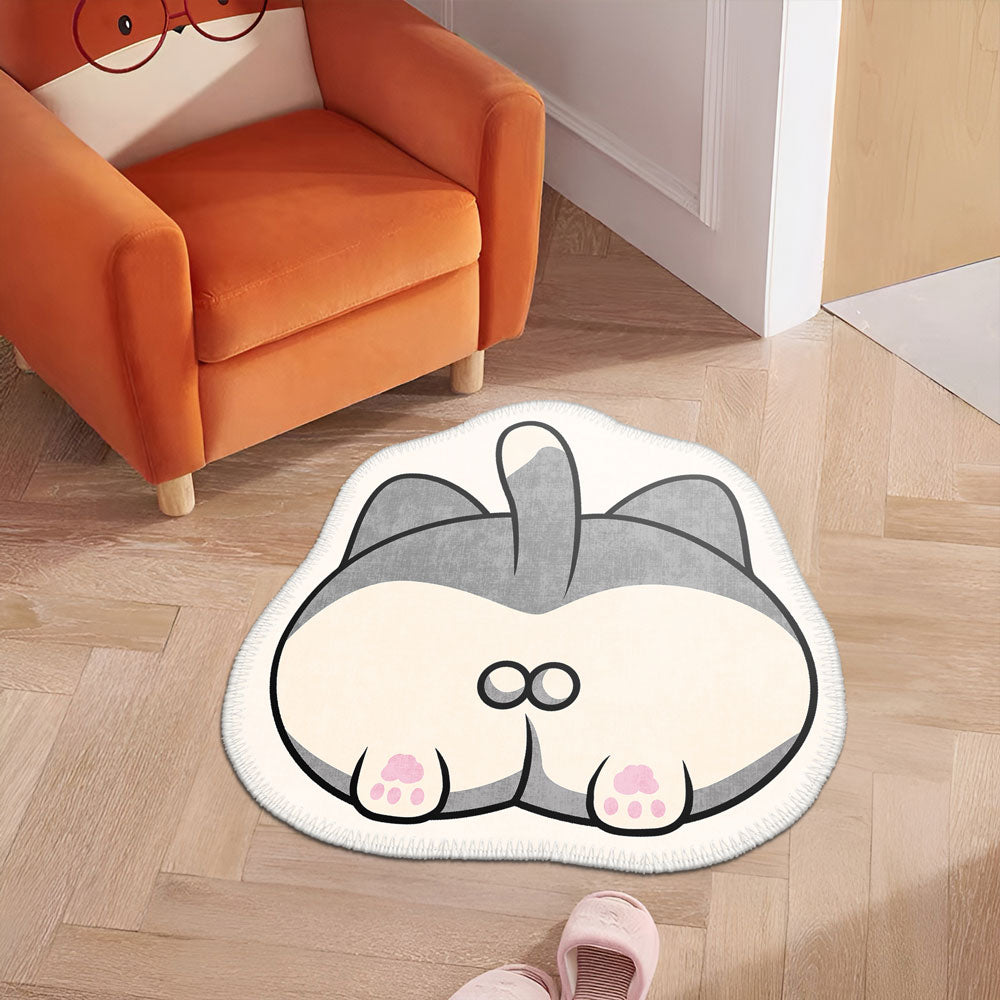 Dog Funny Machine Washable Area Rug