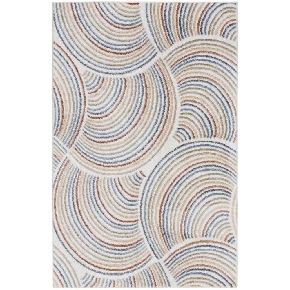 Astra Machine Washable ASW08 Ivory Multicolor Rugs #color_ivory multicolor