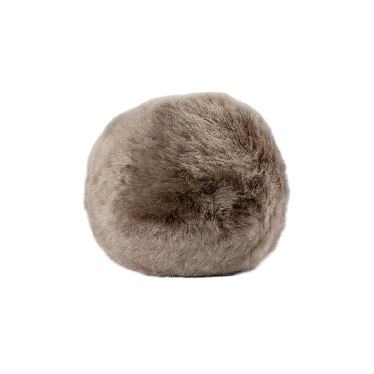 Long Wool Sheepskin Cushion Black 2
