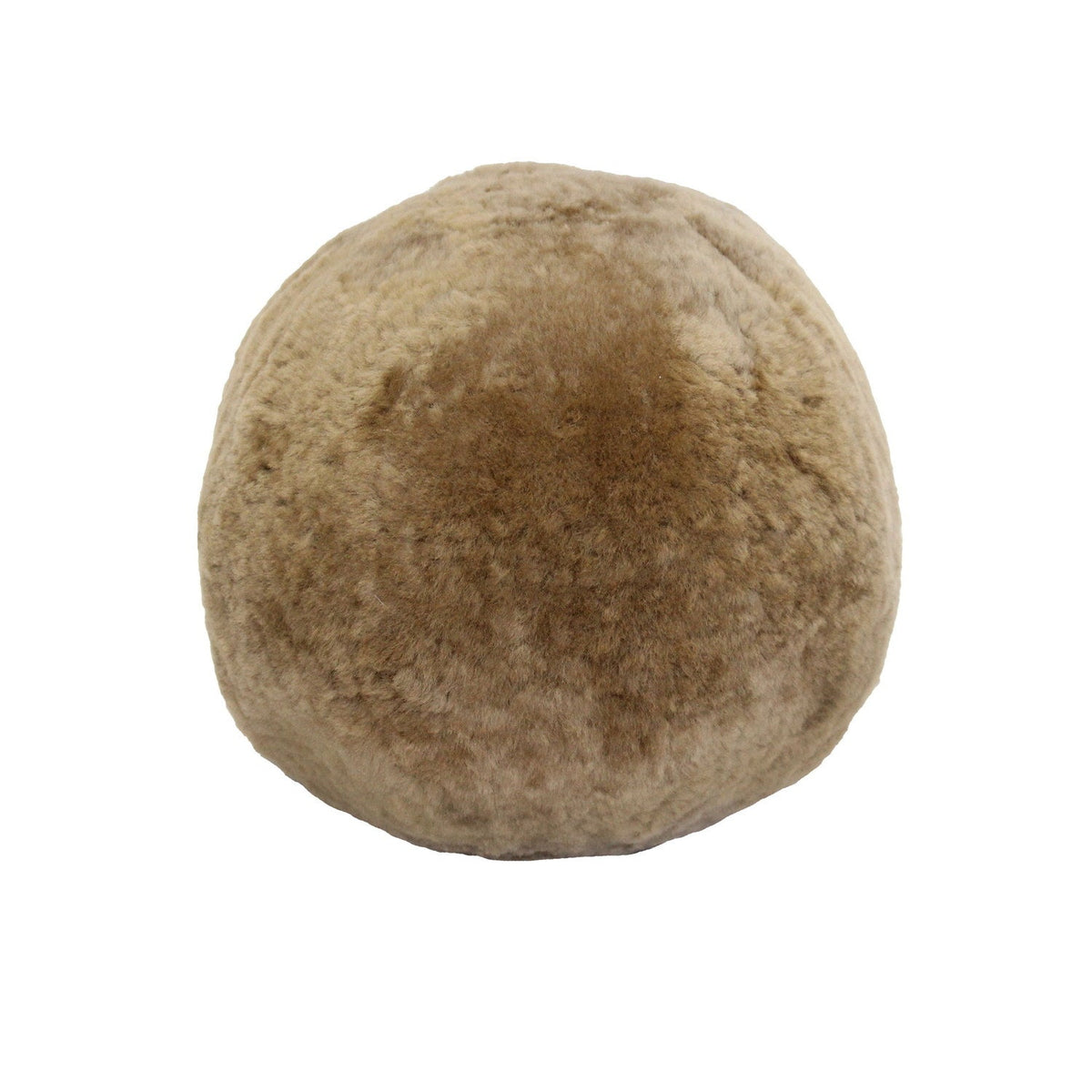 Short Wool Sheepskin Cushion Butterscotch #_shape=Ball