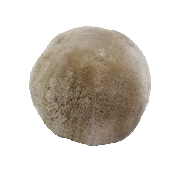 Short Wool Sheepskin Cushion Nappa #_shape=Ball