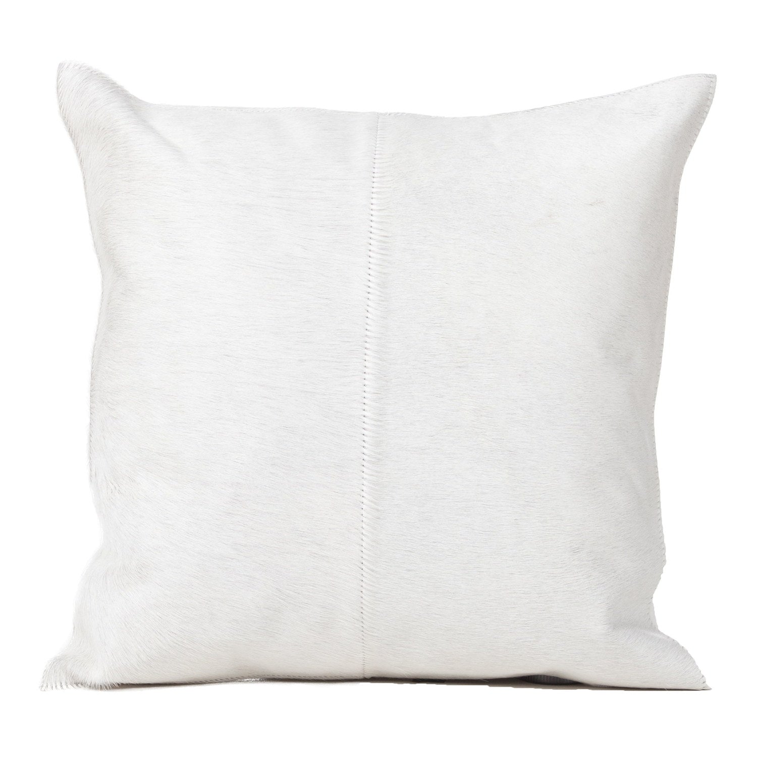 Cowhide Cushion Natural White #_shape=Square