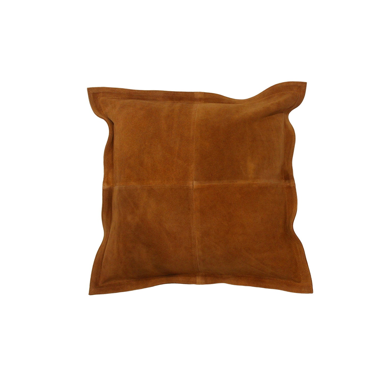 Suede Cowhide Cushion Camel 3