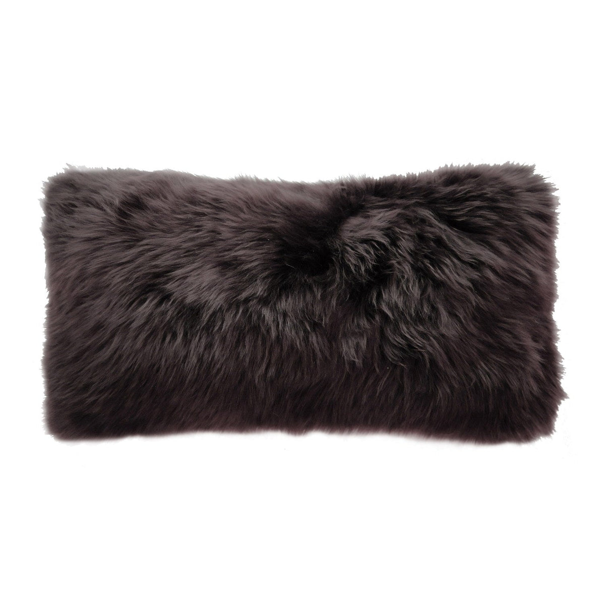 Cushion Longwool Sheepskin Cafecito #_shape=Lumbar