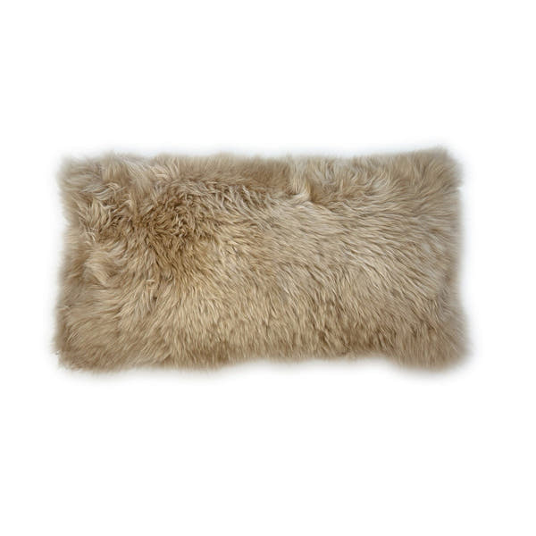 Cushion Longwool Sheepskin Nappa #_shape=Lumbar