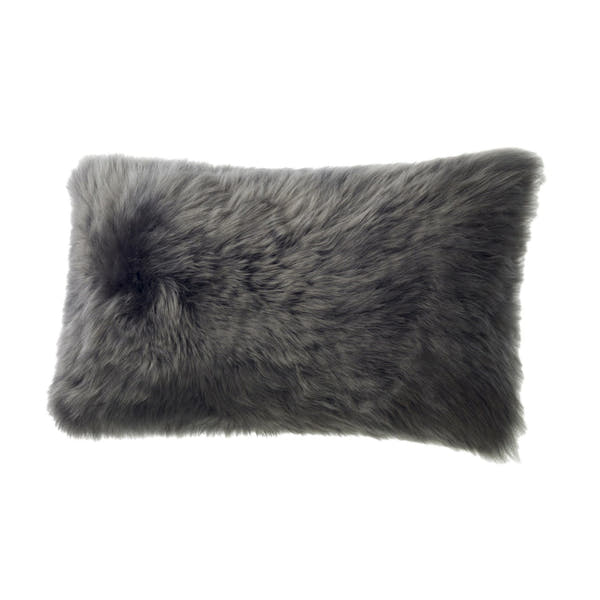 Cushion Longwool Sheepskin Steel #_shape=Lumbar