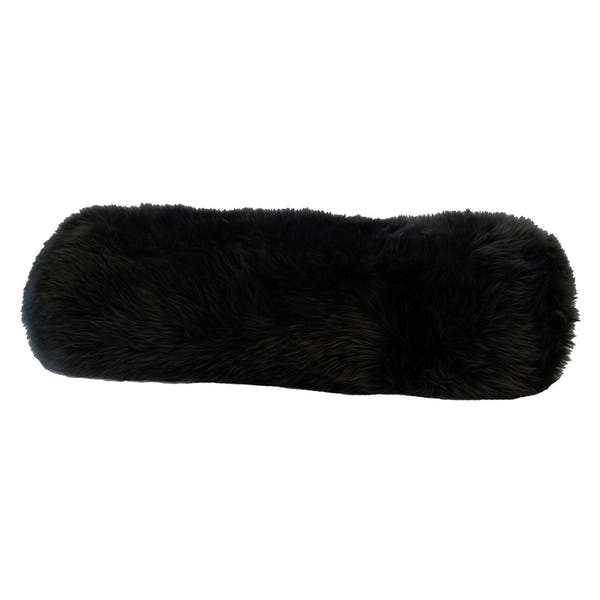 Cushion LW Sheepskin Black #_shape=Bolster