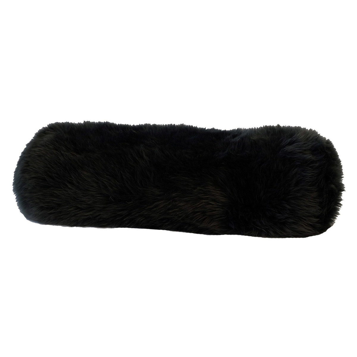Cushion LW Sheepskin Black #_shape=Bolster
