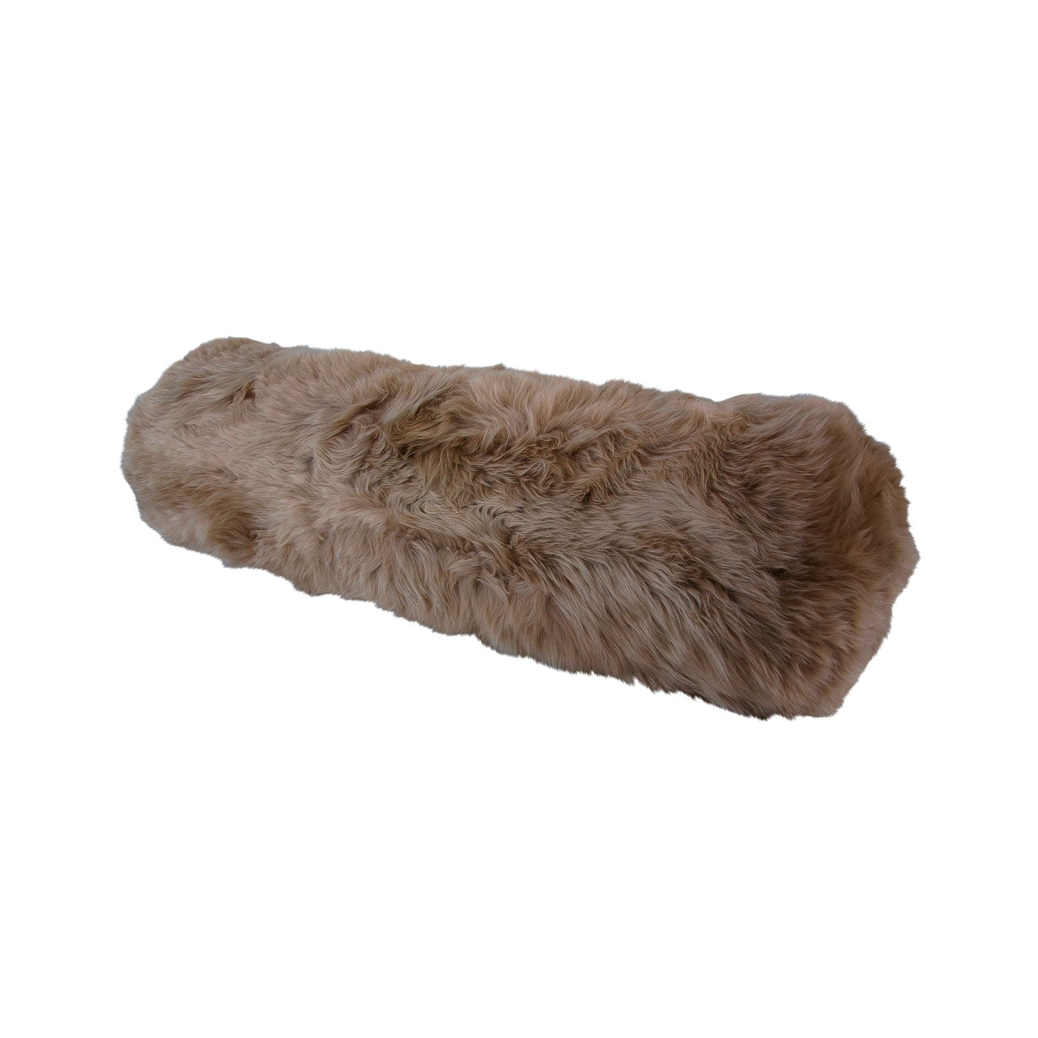 Cushion LW Sheepskin Taupe #_shape=Bolster
