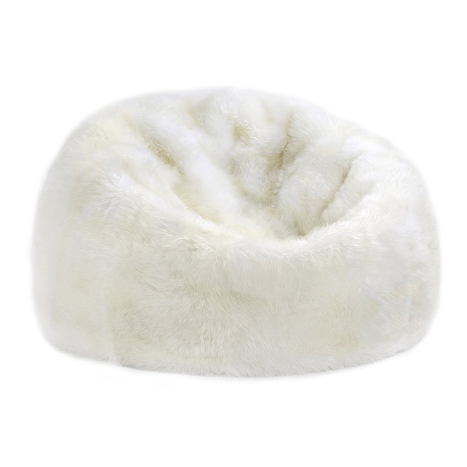 Longwool Sheepskin Beanbag Ivory #_shape=Rectangle