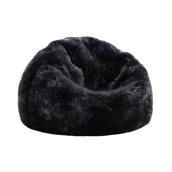 Longwool Sheepskin Beanbag Steel #_shape=Rectangle