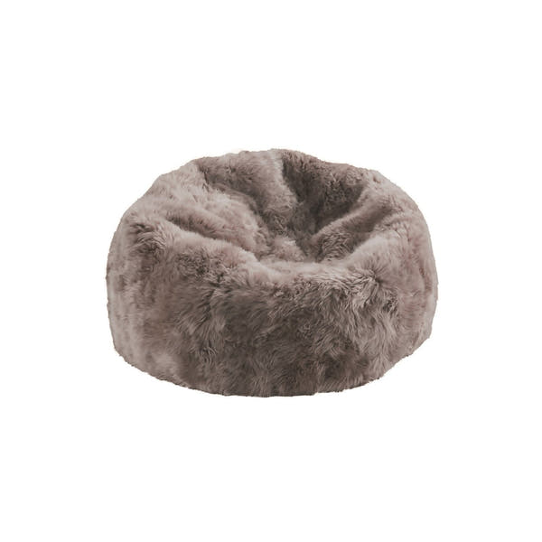 Longwool Sheepskin Beanbag Taupe #_shape=Rectangle