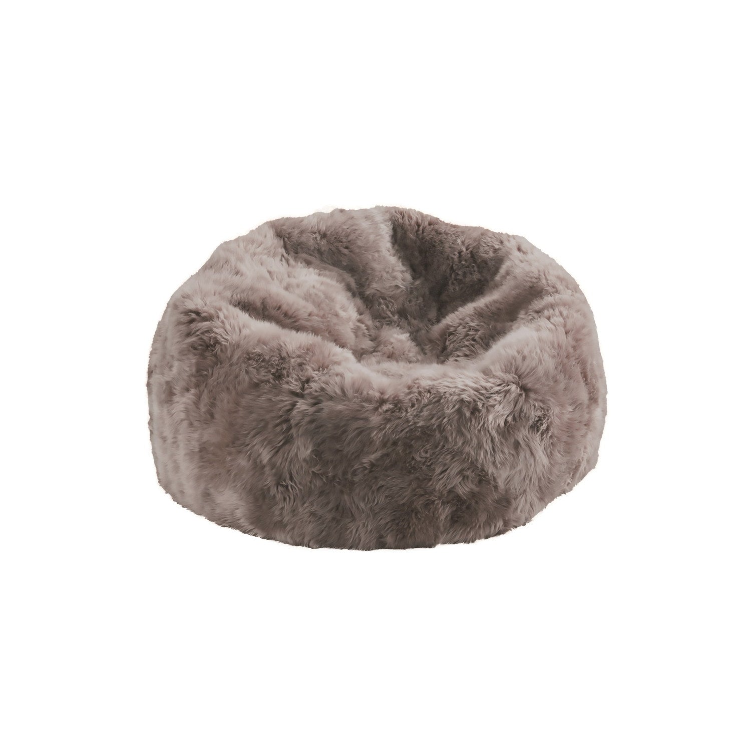 Longwool Sheepskin Beanbag Taupe #_shape=Rectangle