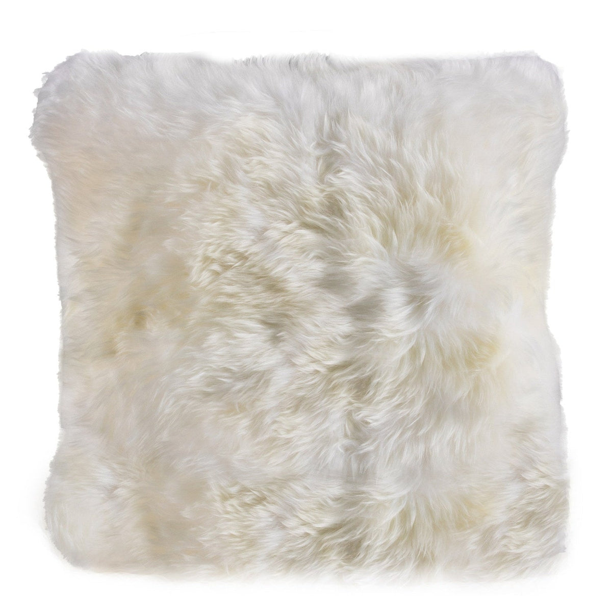 Longwool Sheepskin Cushion Ivory #_shape=Square