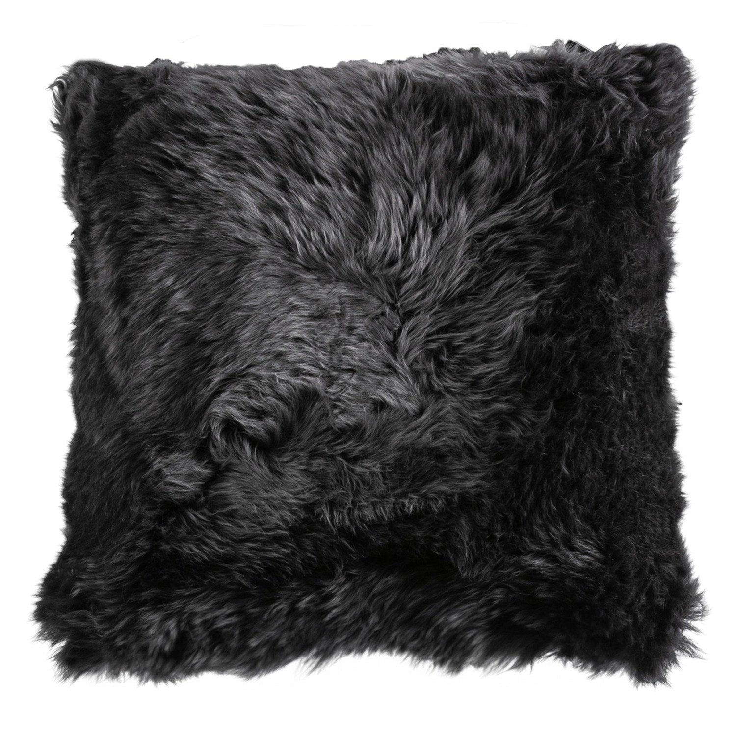 Longwool Sheepskin Cushion Steel #_shape=Square