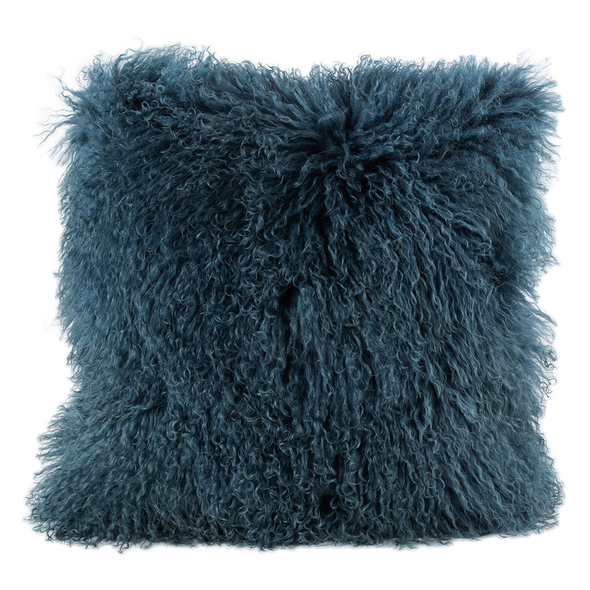 Longwool Tibetan Lamb Cushion Tibetan Sheepskin Marine 2