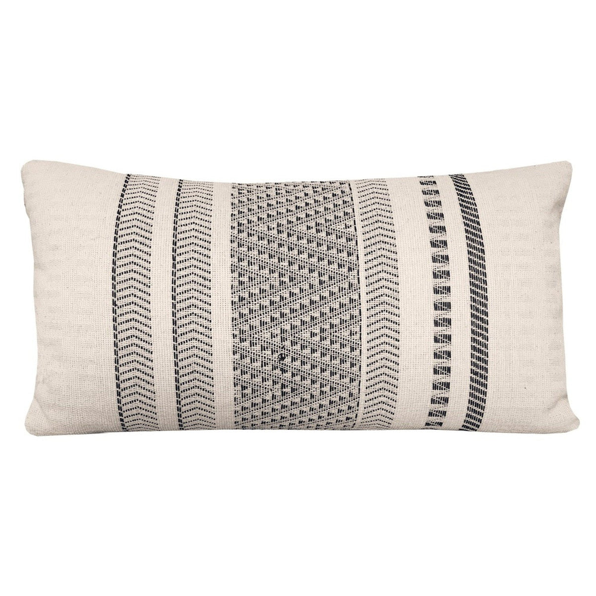 Cotton Cushion Arapahoe Rectangle 35x65cm Grey/White #_shape=Square